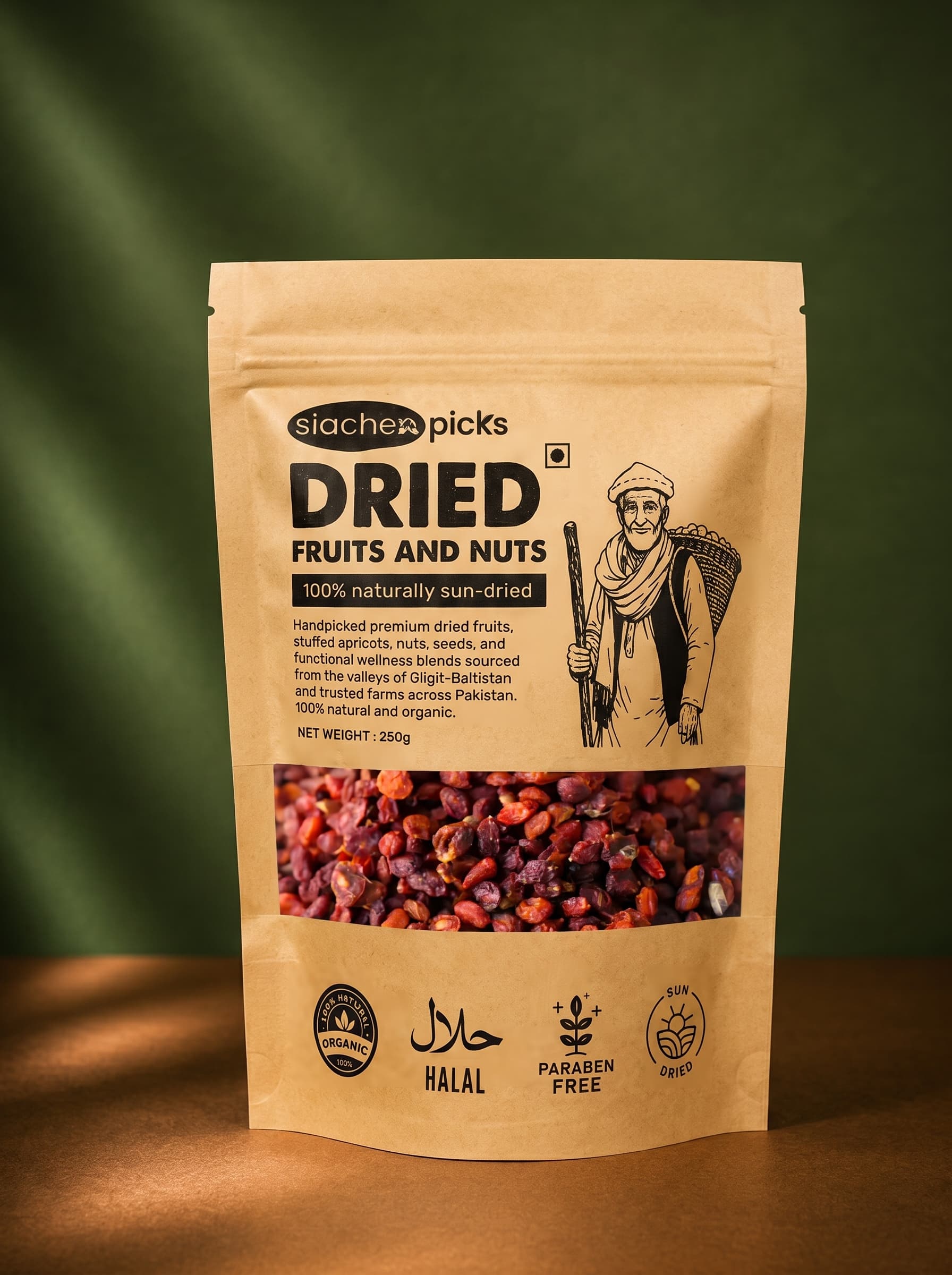 Dried Seabuckthorn — packshot
